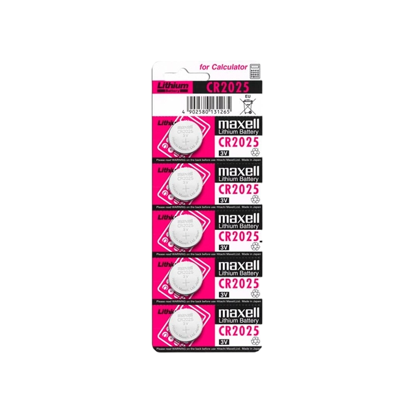 Maxell Pila botón Litio CR2025 3V Blister 5  Pilas Maxell Pila botón Litio CR2025 3V Blister 5  Pilas