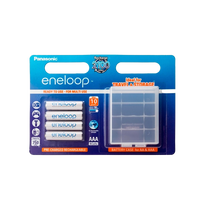 Panasonic Eneloop AAA 750mAh x4  caja para pilas