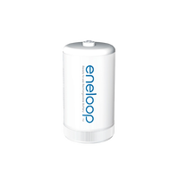 Panasonic Eneloop Adaptador de pilas AAAAA a D x2