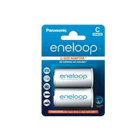 Panasonic Eneloop Adaptador de pilas AAAAA a C x2 Panasonic Eneloop Adaptador de pilas AAAAA a C x2