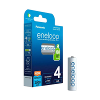 Panasonic Eneloop AA Pack de 4 pilas 2000mAh Pilas Recargables NIMH Panasonic Eneloop AA Pack de 4 pilas 2000mAh Pilas Recargables NIMH