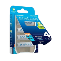 Panasonic Eneloop AA Pack de 4 pilas 2000mAh Pilas Recargables NIMH Panasonic Eneloop AA Pack de 4 pilas 2000mAh Pilas Recargables NIMH