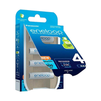 Panasonic Eneloop AAA  Pack de 4 pilas 800mAh  Pilas Recargables NIMH