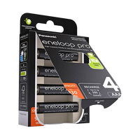 Panasonic Eneloop Pro AAA  Pack de 4 pilas 930mAh  Pilas Recargables NIMH