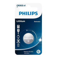 Blister Philips pila botón CR2032P5/01B Lithium 3V - Pilas
