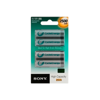 Sony Cycle Energy Premium Recargable 4xAA 2500mAh - Pilas