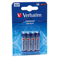 Verbatim Pack de 4 pilas alcalinas AAA Pilas Verbatim Pack de 4 pilas alcalinas AAA Pilas