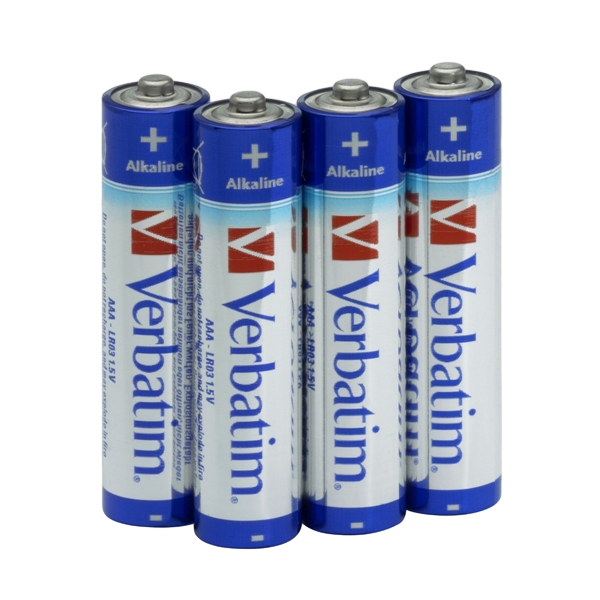 Verbatim Pack de 4 pilas alcalinas AAA Pilas Verbatim Pack de 4 pilas alcalinas AAA Pilas