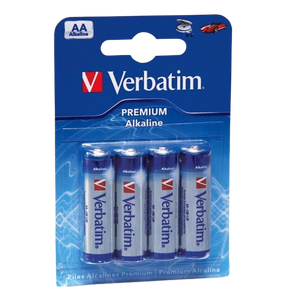 Verbatim Pack de 4 pilas alcalinas AA Pilas Verbatim Pack de 4 pilas alcalinas AA Pilas