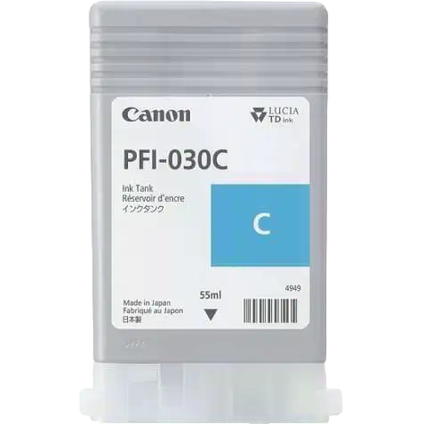 Canon PFI030 Cyan Cartucho de Tinta Original 3490C001 Canon PFI030 Cyan Cartucho de Tinta Original 3490C001