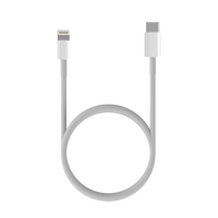 Aisens  Cable Lightning a USB tipo C blanco 20 centimetros