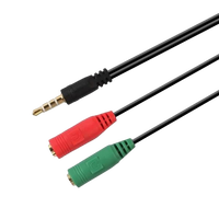Aisens AUDIO Jack 35Macho a 2x Jack 35 Hembra  Cable