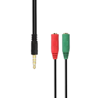 Aisens AUDIO Jack 35Macho a 2x Jack 35 Hembra  Cable
