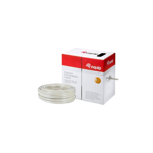 Equip Bobina cable 100M Cat6 SFUTP Rígido Cable de red Equip Bobina cable 100M Cat6 SFUTP Rígido Cable de red