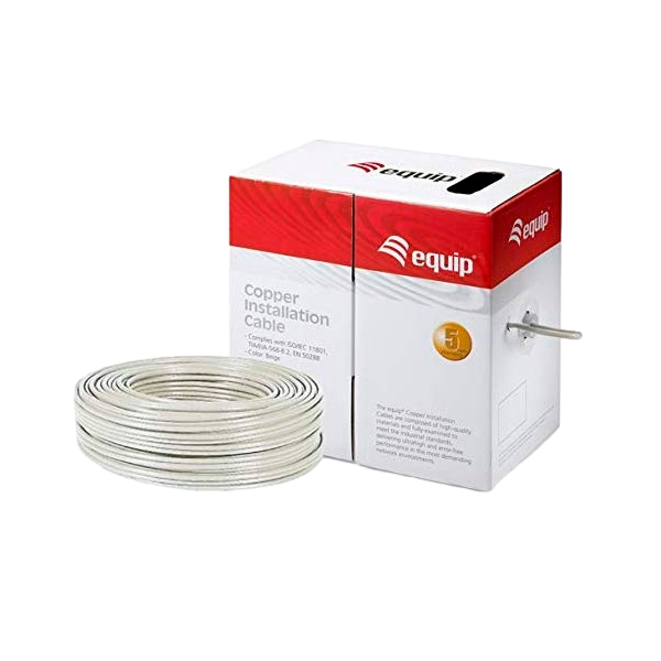 Equip Bobina cable 305M Cat6 SFUTP Rígido  Cable de red Equip Bobina cable 305M Cat6 SFUTP Rígido  Cable de red