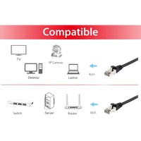 Latiguillo Apantallado Sftp Categoria 6 Hf 5m Color Negro