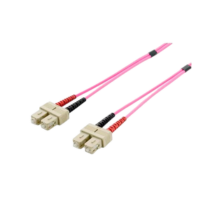 Equip Fibra Óptica OM4 Multimodo Dúplex SCSC libre halógenos 1 metro  Cable