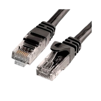 GEBL RJ45 UTP CAT 6 3 Metros Negro  Cable de Red
