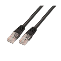 GEBL RJ45 UTP CAT 6 3 Metros Negro  Cable de Red