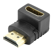 Conector Acodado HDMI Macho Hembra