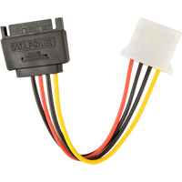 Gembird CCSATAPS  Cable Interno de Alimentación SATA a Molex 4Pin 15 cm