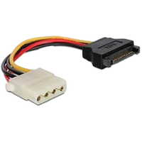 Gembird CCSATAPS  Cable Interno de Alimentación SATA a Molex 4Pin 15 cm