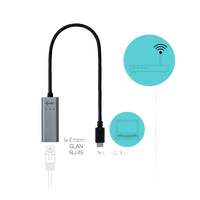 ITec USBC a GBLAN metal Adaptador ITec USBC a GBLAN metal Adaptador