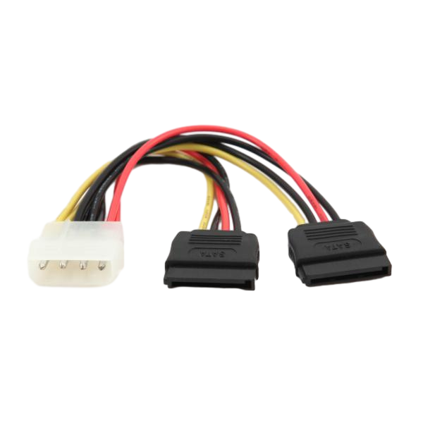 Cable molex a 2 SATA Cable de alimentación Cable molex a 2 SATA Cable de alimentación