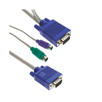 CABLE KVM VGA MACHO PS2 MACHO 3 MTS  Cable de audio y video