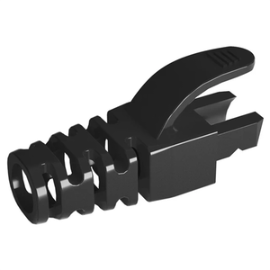 Funda Protectora conector RJ45 con garra color Negro Funda Protectora conector RJ45 con garra color Negro