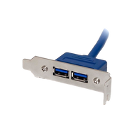 StarTechcom Cabezal Bracket Perfil Bajo Low Profile 2 puert