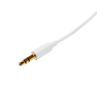 StarTechcom 2m White Slim 35mm Stereo Audio Cable