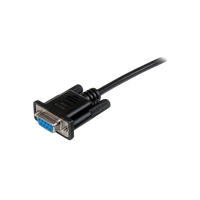 StarTechcom 1m Black DB9 RS232 Serial Null Modem Cable FF