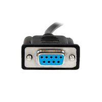 StarTechcom 1m Black DB9 RS232 Serial Null Modem Cable FF