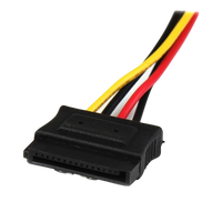 StarTechcom 12in 4 Pin Molex LP4 to 2x Latching SATA Power