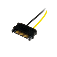 StarTechcom Cable Adaptador 15cm Alimentación SATA a Conect