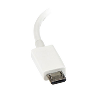 StarTechcom Cable Adaptador Micro USB a USB OTG Blanco de 1