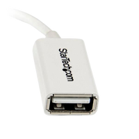 StarTechcom Cable Adaptador Micro USB a USB OTG Blanco de 1