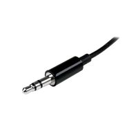 StarTechcom Black Slim Mini Jack Headphone Splitter  Cable