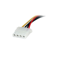 StarTechcom Alimentación 15cm Adaptador Molex L Cable StarTechcom Alimentación 15cm Adaptador Molex L Cable
