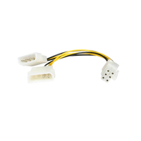 StarTech.com molex a 6 PIN PCI-e - Cable de alimentaci&oacute;n