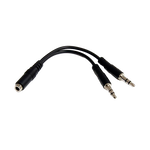 StarTechcom Divisor auriculares minijack 3 pines a 4 pines