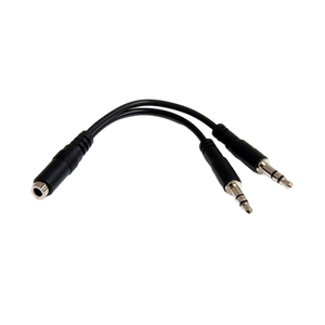 StarTechcom Divisor auriculares minijack 3 pines a 4 pines