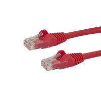 StarTechcom Latiguillo 05m rojo CAT6 UTP Cable de red StarTechcom Latiguillo 05m rojo CAT6 UTP Cable de red