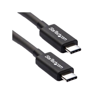 StarTechcom Cable 05m Thunderbolt 3 USBC 40Gbps Compatible USB