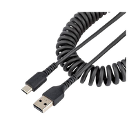 StarTechcom Cable 1m de Carga USB A a USB C USB Tipo C Rizado USB 20