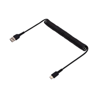 StarTechcom Cable 1m de Carga USB A a USB C USB Tipo C Rizado USB 20