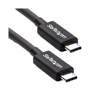 StarTechcom Cable 2m Thunderbolt 3 USBC 40Gbps Compatible USB