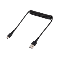 StarTechcom Cable 50cm de Carga USB A a USB C USB Tipo C Rizado USB 20