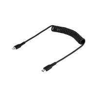 StarTechcom Cable 50cm USBC a Lightning Rizado MFi USB Tipo C de iPhone